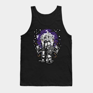 Spooky family at the Haunted House Ride Tank Top